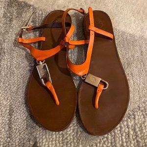 Tory Burch orange thong sandal